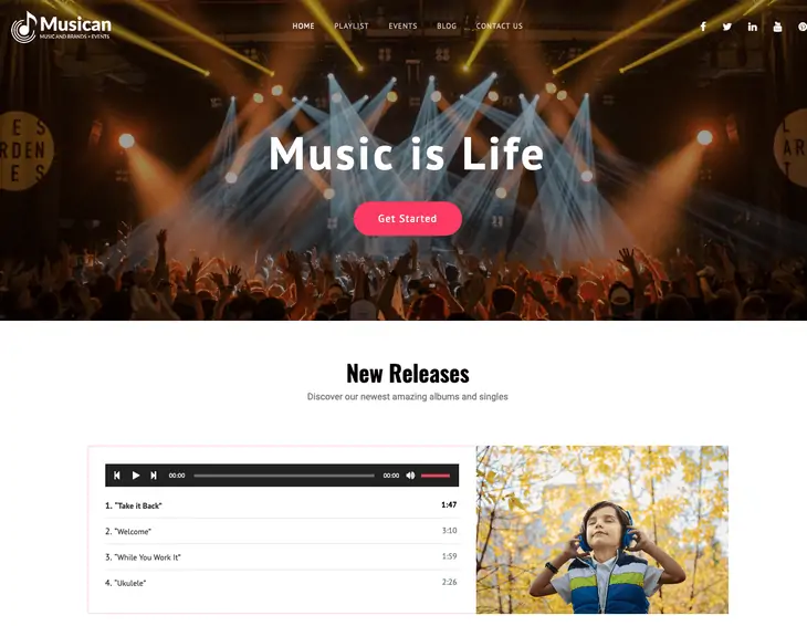 Tema WordPress Musican