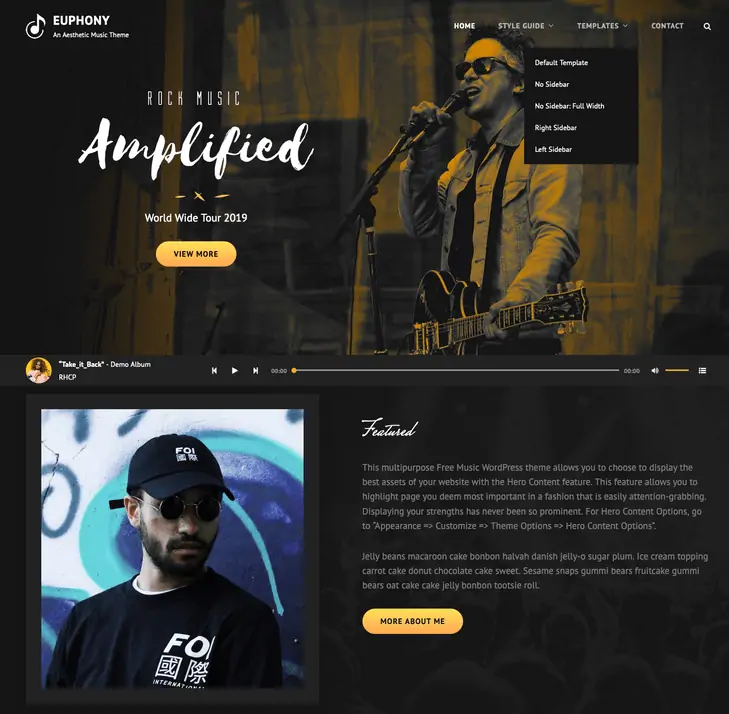 Tema WordPress Eufonia