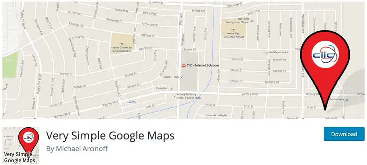 ปลั๊กอิน WordPress Google Maps ที่ง่ายมาก