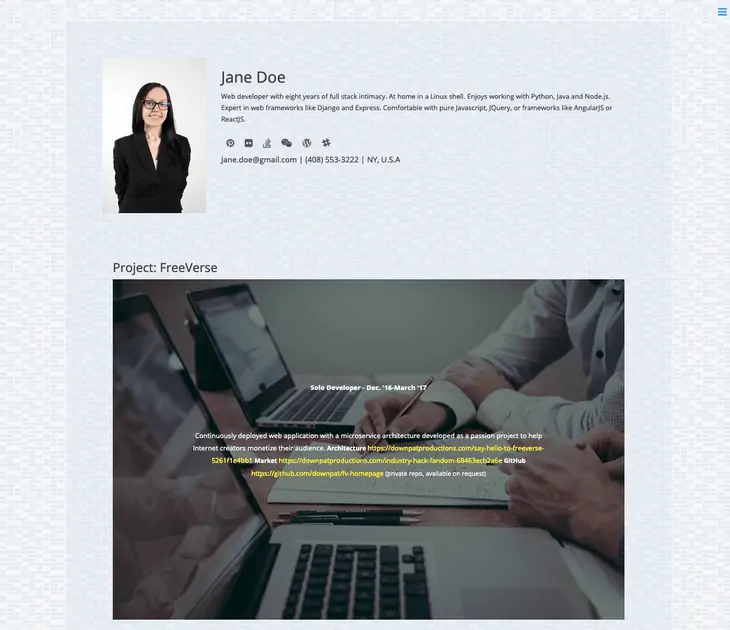 Tema WordPress Currículo Pro