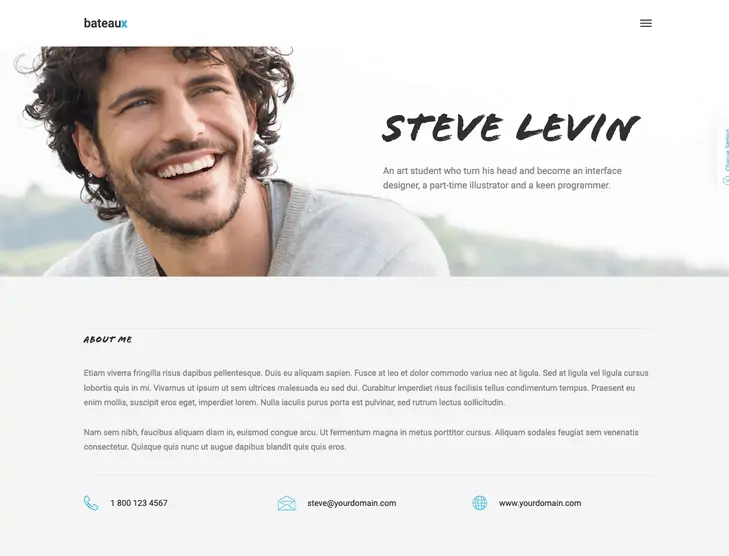 Tema WordPress Bateaux