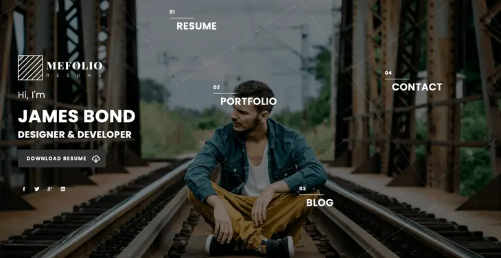 Tema WordPress de Currículo MeFolio