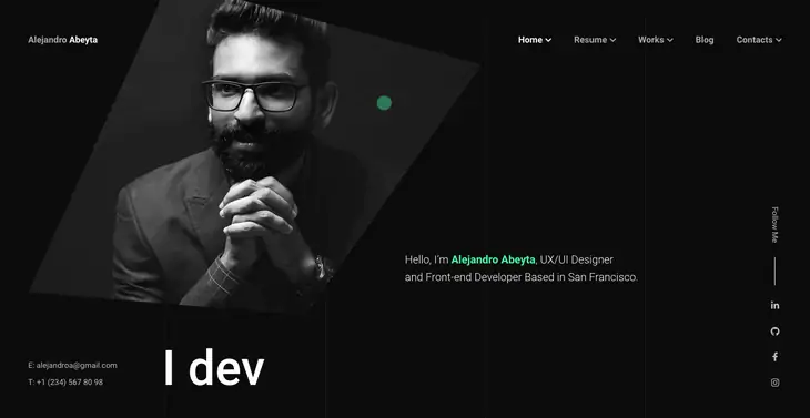 Tema WordPress Cvio Currículo