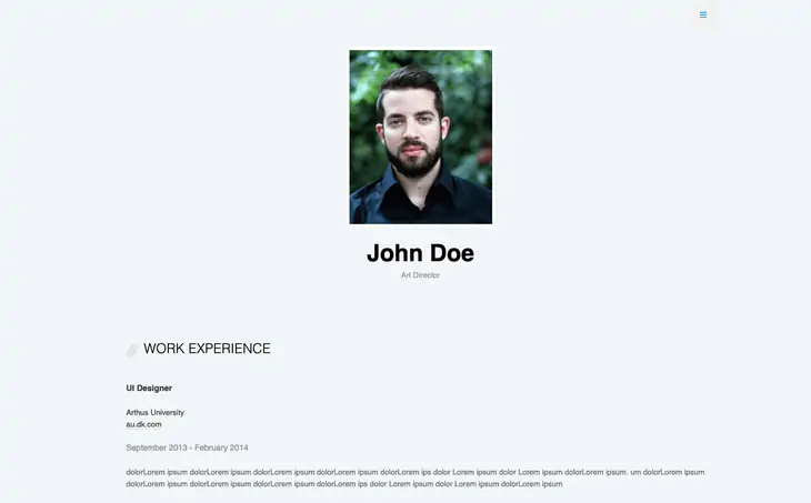 Tema WordPress Cvee Currículo