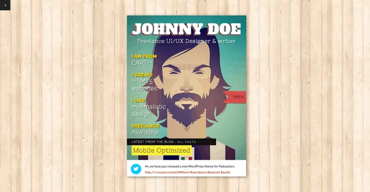 Tema WordPress BookCard