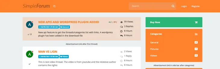 Plugins do Fórum SimpleForum WordPress