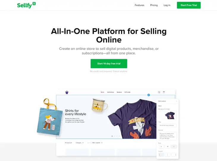 Site WooCommerce Sellfy