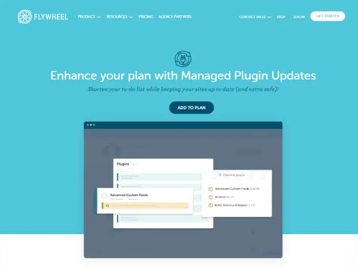 Homepage do Flywheel Hosting