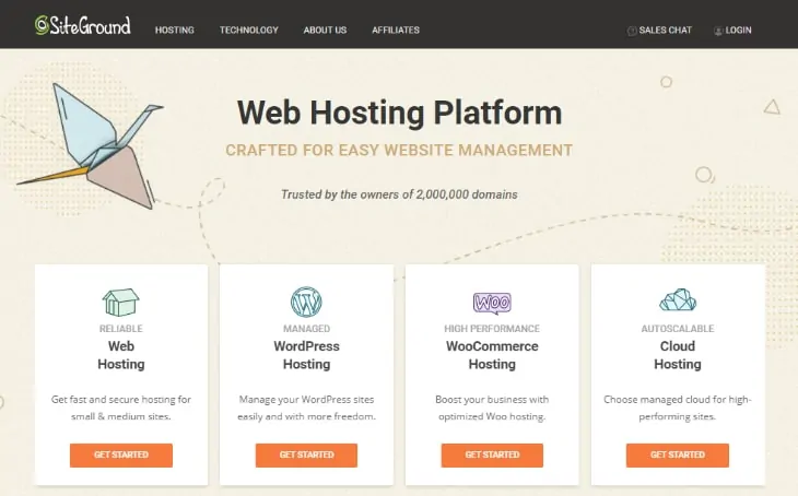 Hospedagem SiteGround