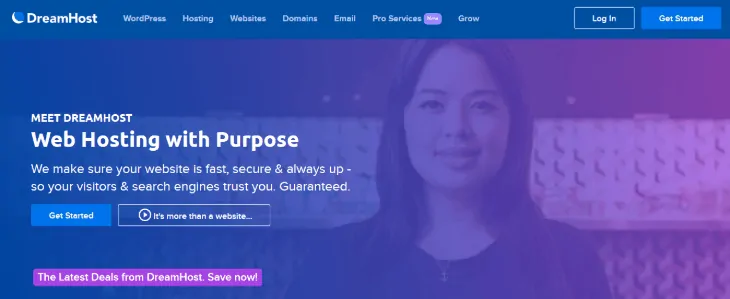 Hospedagem de sites DreamHost