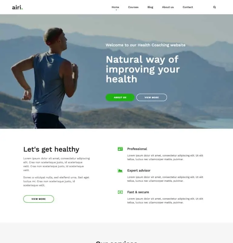 ธีม WordPress Airi ฟรี