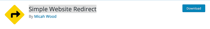 Complemento de WordPress de redirección de sitio web simple