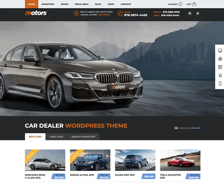 Tema WordPress Motores