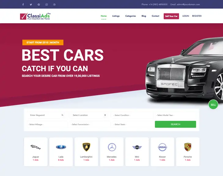 Tema WordPress Classiads
