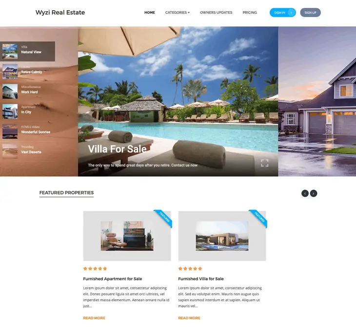 Tema WordPress Wyzi