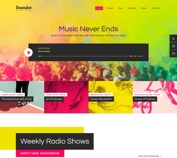 ธีม WordPress Sounder