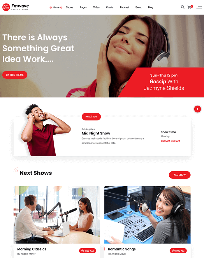 ธีม FM Wave WordPress