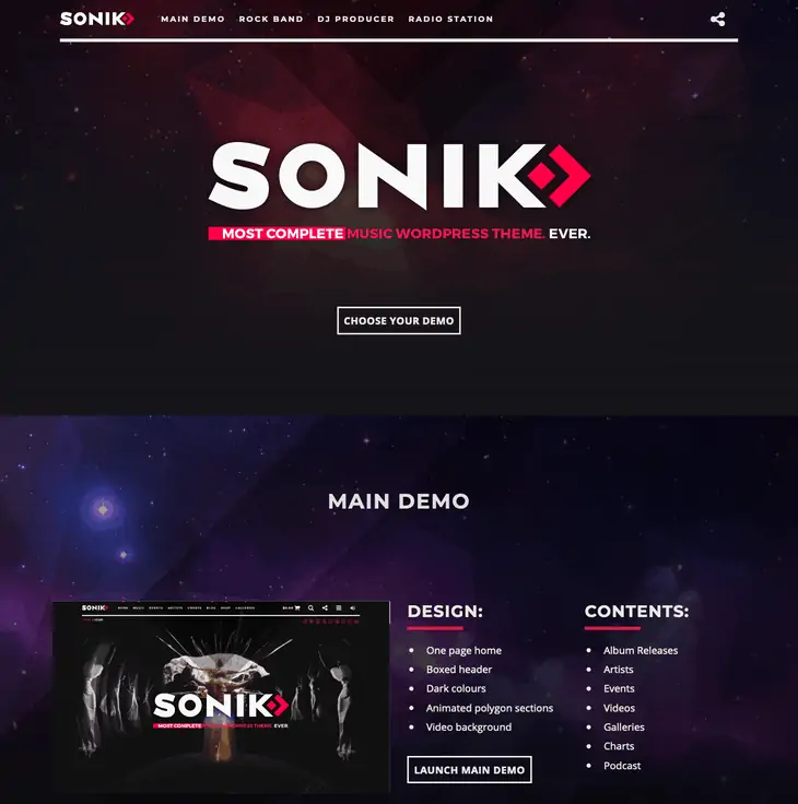 ธีม WordPress Sonik