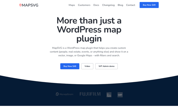 ปลั๊กอินแผนที่ MapSVG WordPress