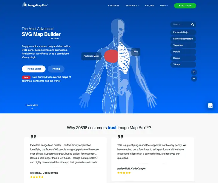 ปลั๊กอิน WordPress Image Map Pro