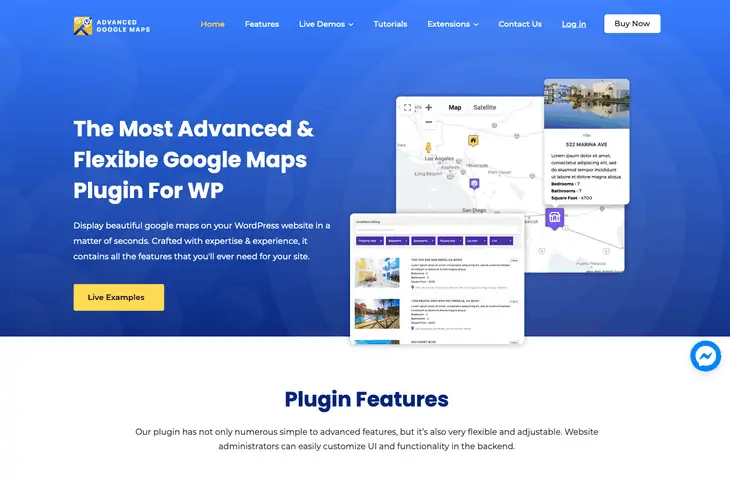 ปลั๊กอิน WordPress แผนที่ขั้นสูงของ Google