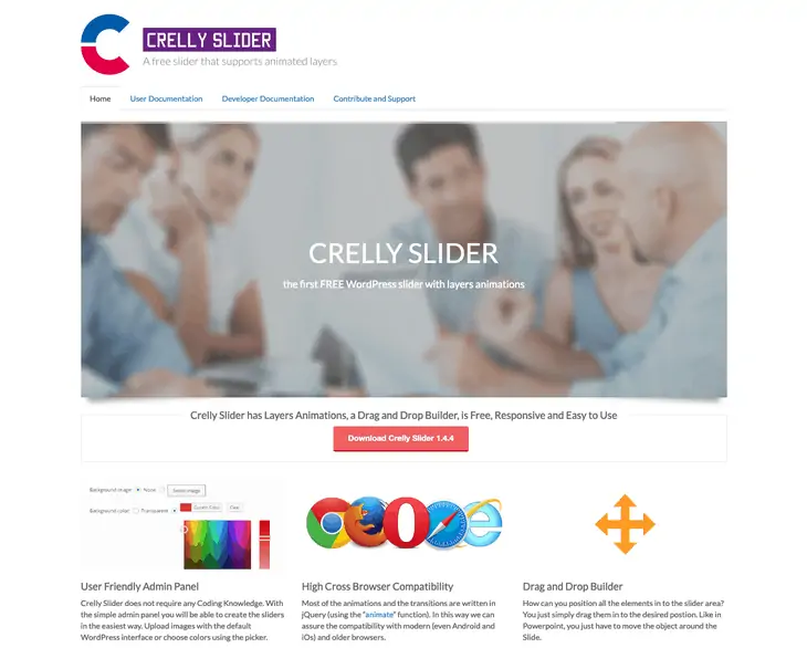 Plugin Crelly Slider WordPress