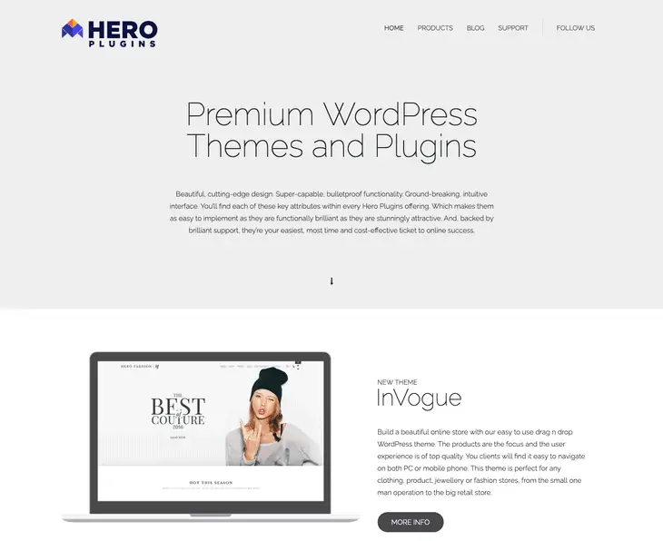 Plugin WordPress penggeser pahlawan