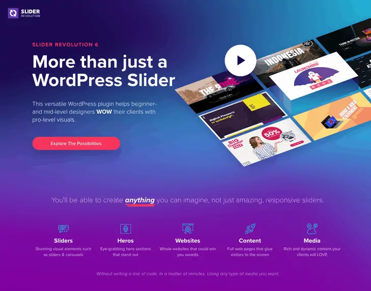 Plugin WordPress Revolusi Slider