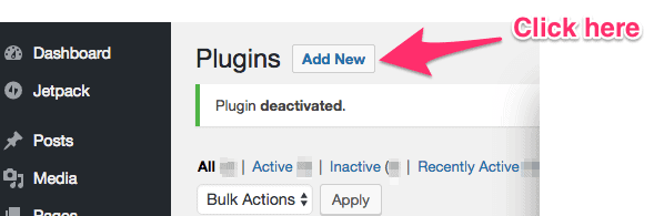 wordpress'e yeni eklenti ekleme