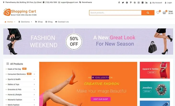 Tema WordPress eCommerce Keranjang Belanja