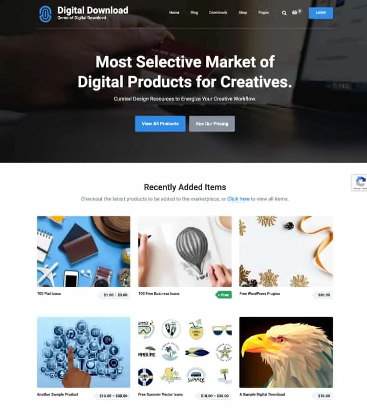 Unduh Digital Tema WordPress Gratis