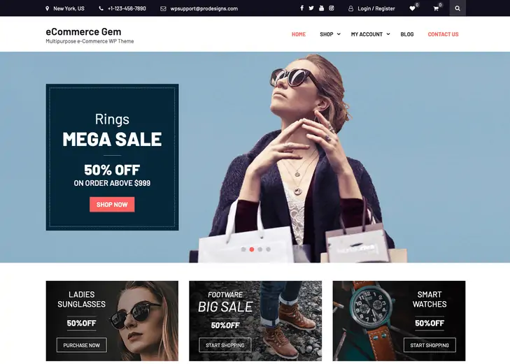 Tema WordPress eCommerce