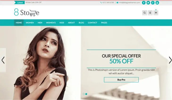 Tema WordPress EightStore Lite