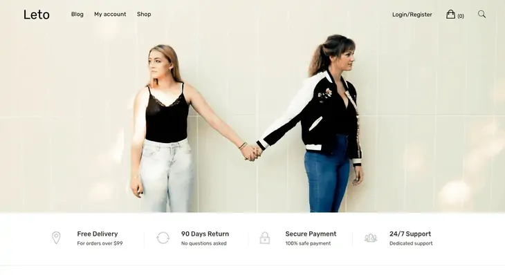 Tema WordPress eCommerce Leto