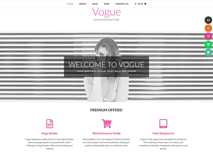 Tema WordPress Vogue