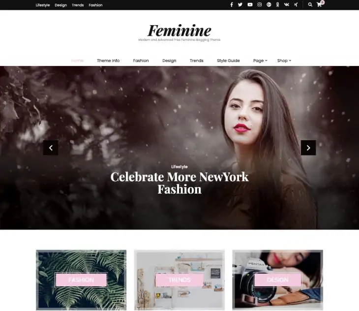 Tema WordPress Gratis Blossom Feminin