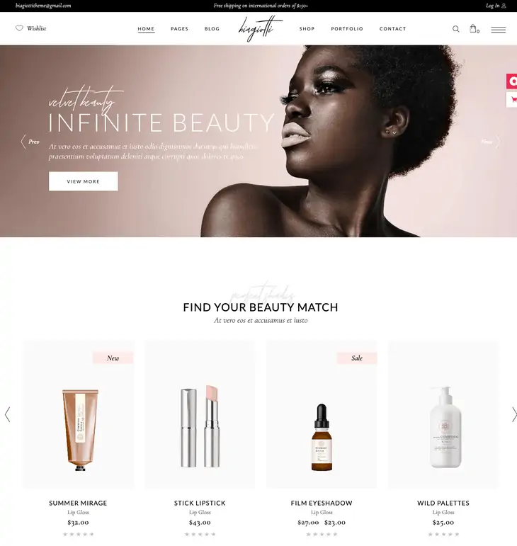Tema de WordPress Biagiotti