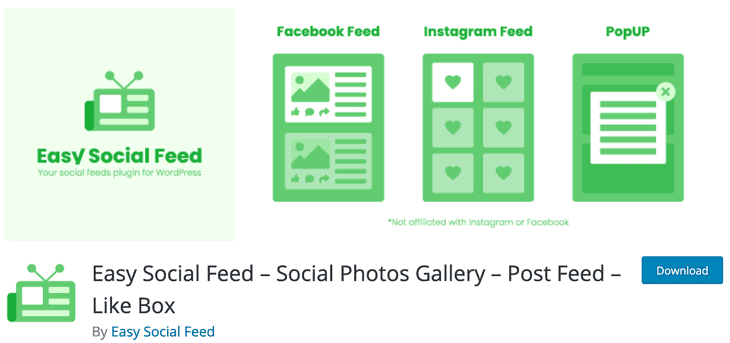 简单的 Facebook Like Box 插件