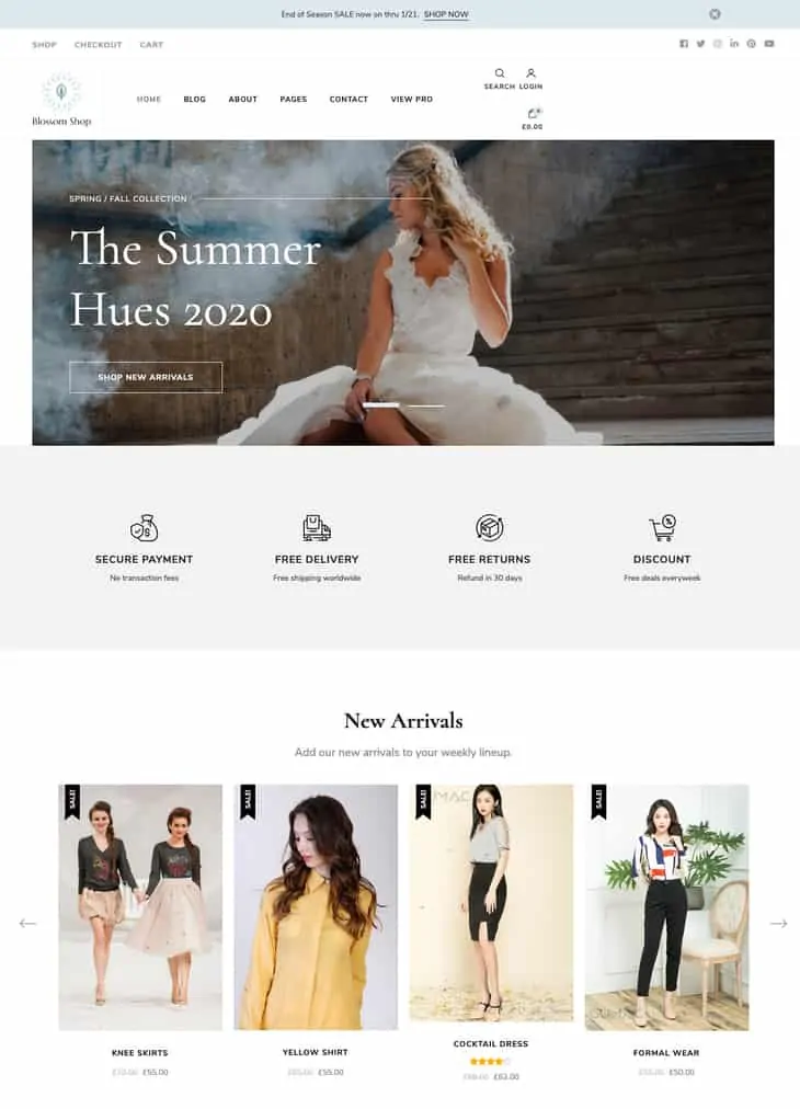 Blossom Shop ฟรีธีม WordPress