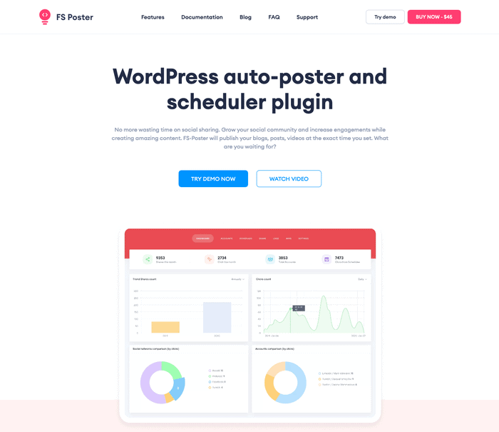 FS Poster WordPress 社交分享插件