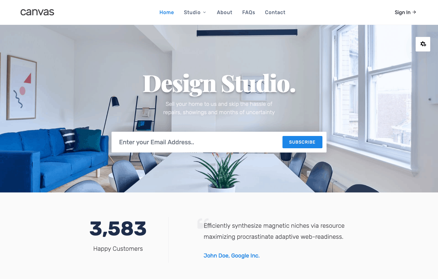 帆布 WordPress 主题