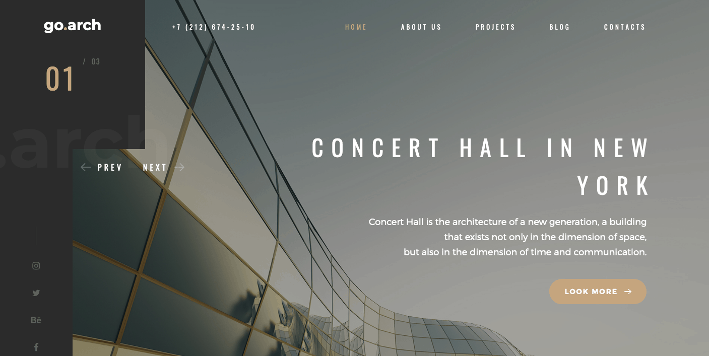 Go Arch 室内设计 WordPress 主题