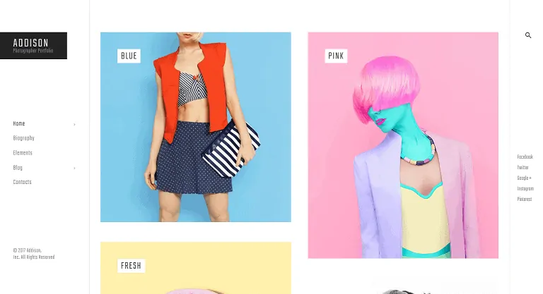 Addison 拖放 WordPress 主题