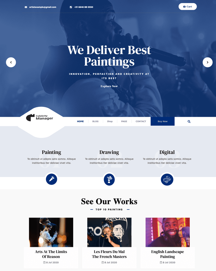 ธีม WordPress ของ Celebrity Pro