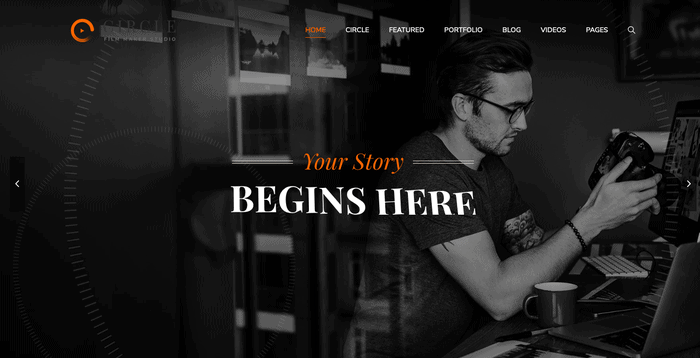 ธีม WordPress วงกลม