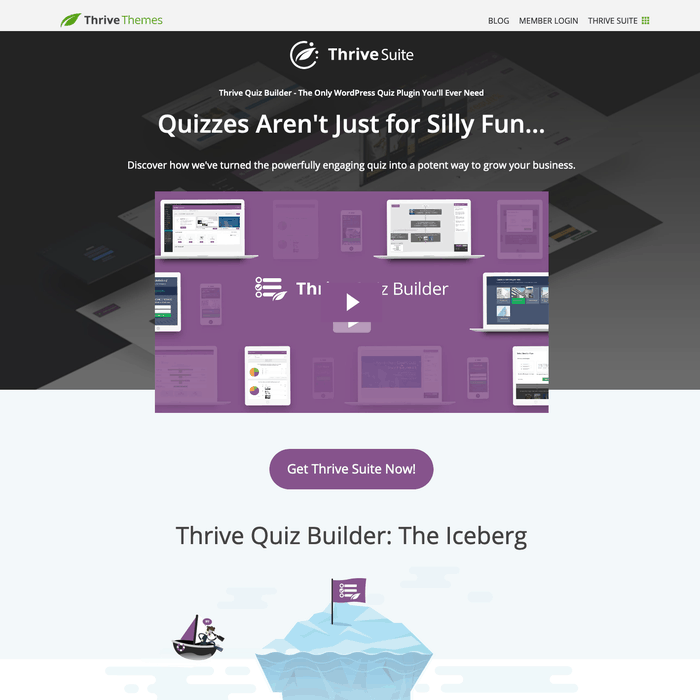 Плагин Thrive Quiz Builder для WordPress
