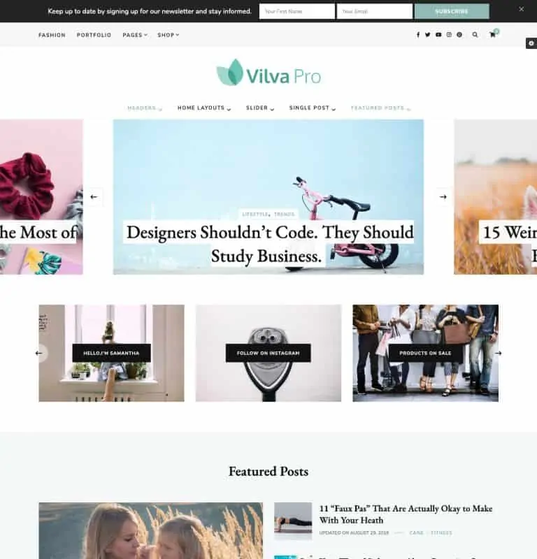 Tema WordPress Vilva Pro