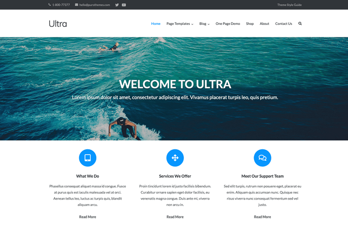 Tema Ultra WordPress