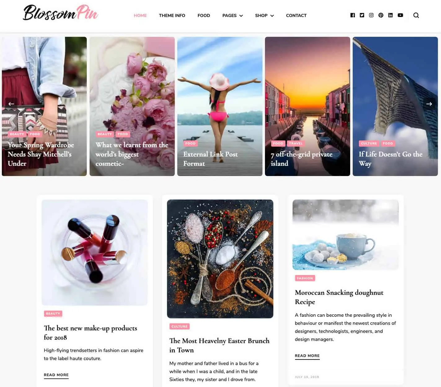 Tema WordPress Pin Mekar