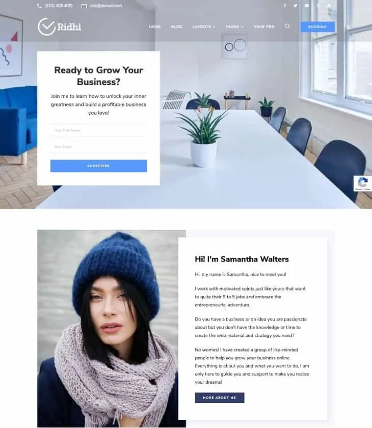 Tema WordPress Gratis Ridhi
